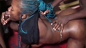 I watched this hardcore college threesome where they fucked in doggystyle with big black cocks.