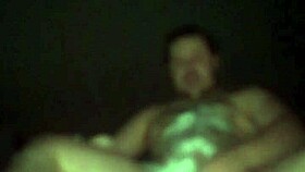 A Russian gay man enjoys a snowy bath, playfully inserting snow into his big ass.