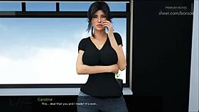 A lot of cum sprayed on step sister's face in milfy city.