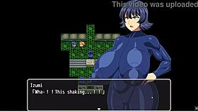 i can't believe these space suits are so tight on her huge tits and massive butt in this hentai game.