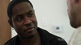 serious passion in interracial reunion with kissing and bareback