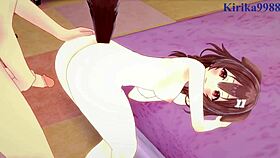 korone and okayu from hololive get into some intense hentai sex action