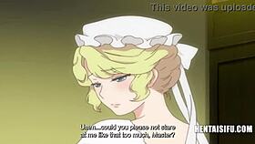 the dedicated servant surrenders to her master's desires in this hentai