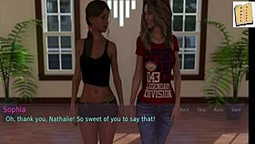 a wife and stepmother playing a game