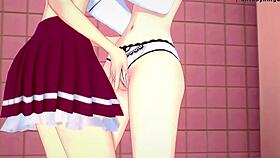 Can Koneko Resist Xenovia's Lesbian Madness in HS DXD NTR?