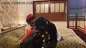 yo, why’s this japanese wife in costume deepthroating on halloween night?