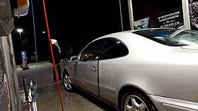 at the car wash, a transsexual encounter unfolds outdoors