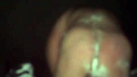 A Russian gay man enjoys a snowy bath, playfully inserting snow into his big ass.