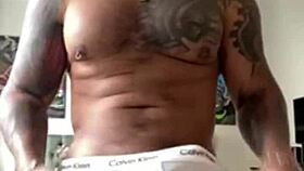 Muscle BBC Viktor Rom goes wild with outdoor solo!