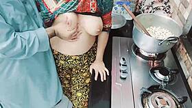 indian wife cooking while her ass gets drilled hard