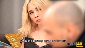 Debt4k guy accepts teen sex payment, blowjob, cowgirl riding 😈