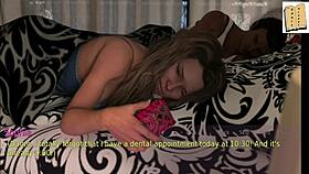 a wife and stepmother playing a game