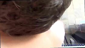 chinese twink has first time gay bareback sex with big penis at home