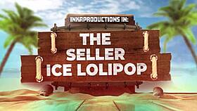 Angela's huge ass caught on beach by pink penis guy