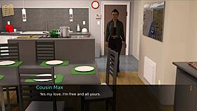 nursing back to pleasure in a cute outfit during a game