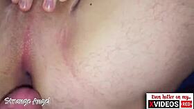 Wow! Shaved tight gay ass gets deep anal creampie closeup 😍