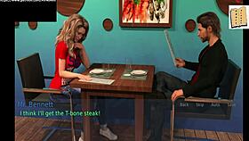 a wife and stepmother playing a game