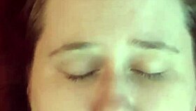 i watched the amateur get her face covered in cum