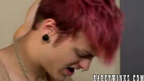 Skinny twink rides cock and awaits big load on face 😏