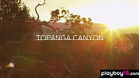 Daniella Smith and Busty GF Perform Naked Yoga, Showing Trimmed Pussies and Big Tits