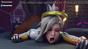 I love this doggystyle threesome with brigitte, widowmaker, mercy, pharah, and kiriko.