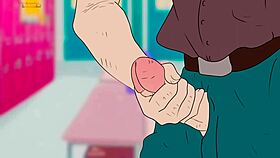 An old teacher sneaks into the locker room. He bangs sleeping Alya in a Russian hentai parody.