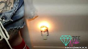 Pizza slut delivry service brings big cock for cowgirl riding.