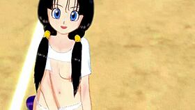 Videl expresses gratitude for learning to fly in Dragon Ball Z