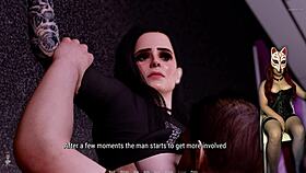 anime girl strips nipples in outdoor game 😏