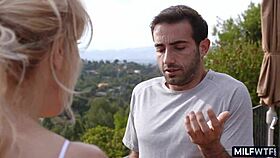 i spy a mature athletic cougar with big tits outdoors