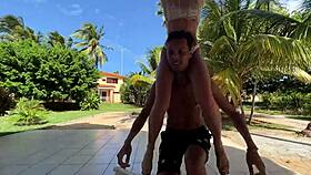 youtube show features strip game beer pong backstage