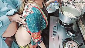 indian wife cooking while her ass gets drilled hard