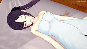 Mona en su cuarto se quita la toalla para follar 😈