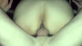 Bunni rides my big white cock cowgirl until she squirts and gapes