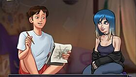 Summertime saga episode 89 features anime characters in a game scenario