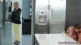 stepfamily with hard on and stepmom teen 18+ companions stepdaughter first