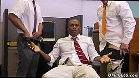 male toes get sucked in gay sex during the hr meeting!