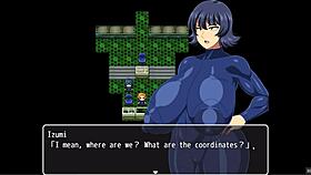i can't believe these space suits are so tight on her huge tits and massive butt in this hentai game.