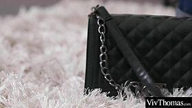 slender lesbian picks up stranger, fucks her while licking smooth pussy.