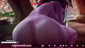 3D naughty girl fucked in all poses!