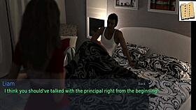 a wife and stepmother playing a game