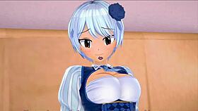 Yukino agria from fairy tail in intense 3d hentai action