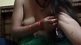 Indian bhabhi's big tits sucked by devar 😍