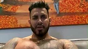 Muscle BBC Viktor Rom goes wild with outdoor solo!