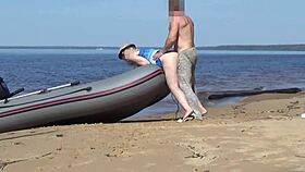 just a lady tourist chilling with the boatman