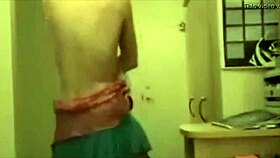 Watch this teen blonde rip her clothes and tease her pussy!