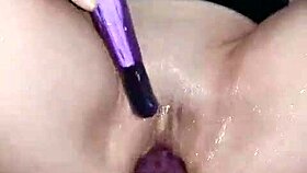 Velvet Rain, are you ready to squirt with that huge toy?