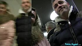 public agent catches worldclass wifey fucking a stranger while husband waits