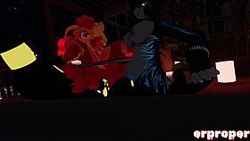 yo, vrchat vulpix gets cuckolded by umbreon and furry in wild anime scene