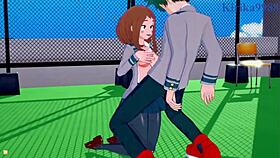 Ochako Uraraka Izuku Midoriya Intense Sex My Hero Academia Hentai